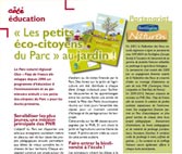 Double-page du magazine Soyons Parc